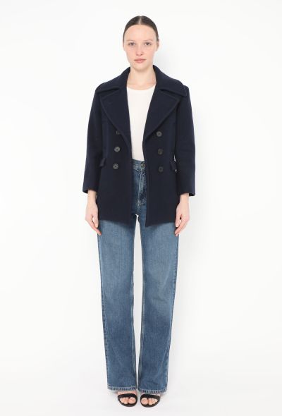Céline 2010 Felted Wool Peacoat - 2