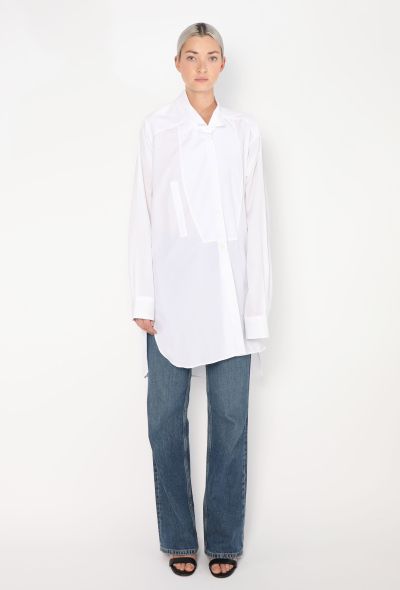 Loewe 2023 Asymmetrical Poplin Tunic - 1