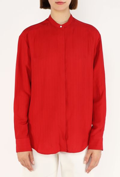 The Row Sienna Striped Crêpe Tunic - 1