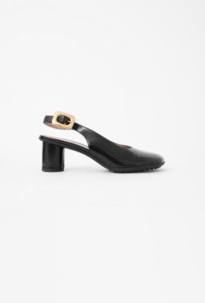 Bottega Veneta 2022 Atomic Leather Slingbacks - 1