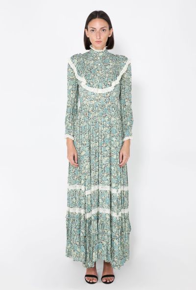 Gucci Liberty Floral Lace-Trim Dress, F/W 2020 - 1