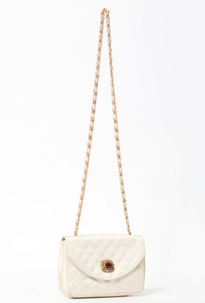 Chanel Rare '90s Gripoix Satin Bag - 2
