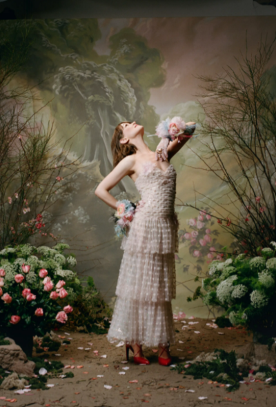 Rodarte F/W 2018 Tulle Rose Dress - 2