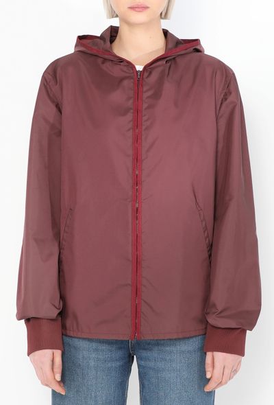 Miu Miu Early 2000s Hooded Track Jacket - 1