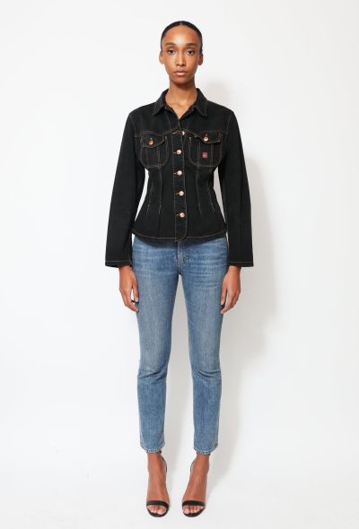 Kenzo '80s Cinched Denim Jacket - 2