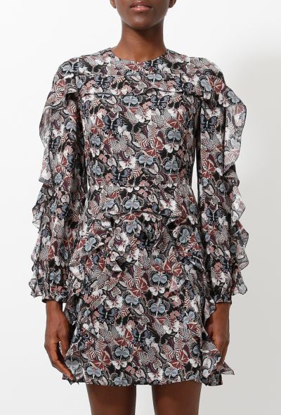Valentino Butterfly Ruffled Dress - 1