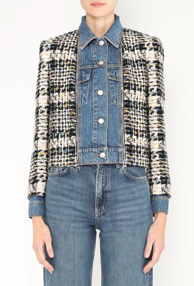 Alexander McQueen 2023 Denim Tweed Jacket - 2