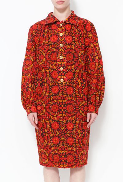 Saint Laurent Early '90s Floral Print Tunic - 2