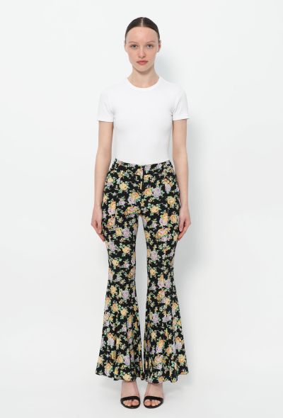 Gianni Versace Silk Palazzo Pants, 1990s - 1