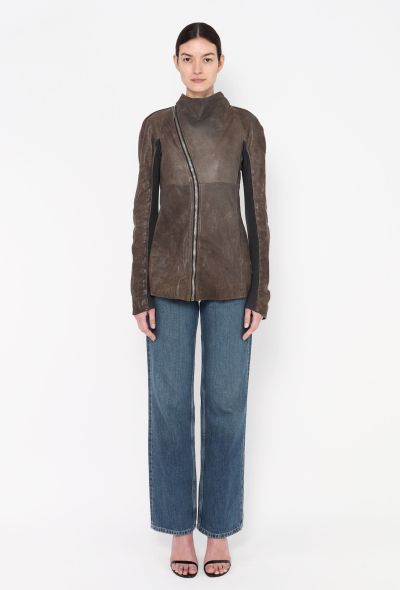 Rick Owens 2005 Leather Biker Jacket - 2