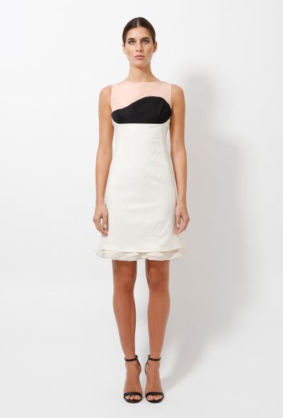 Balenciaga 2005 Tricolor Silk Dress - 1