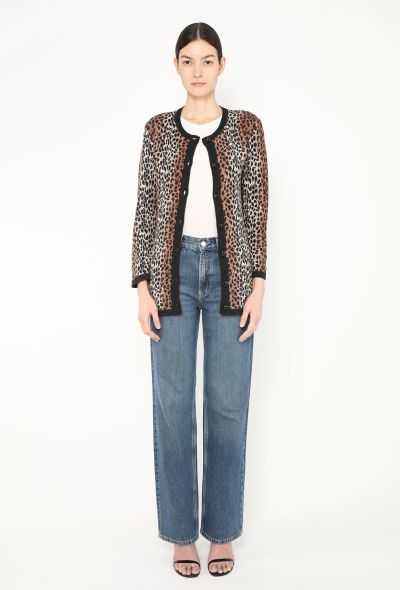 Saint Laurent 1995 Leopard Knit Cardigan - 2