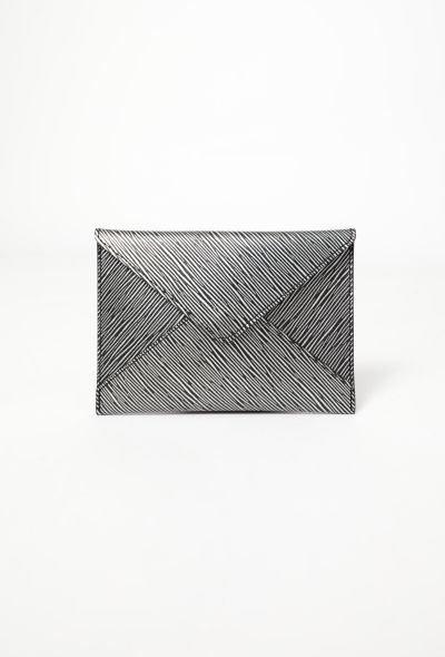 Louis Vuitton Black & Silver Epi Envelope Pouch - 1