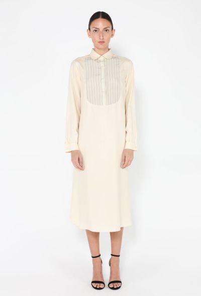 Silk Pleated Front Dress, 1960s - 2