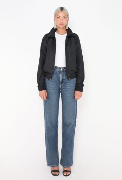 Chanel Embossed Nylon Bomber Jacket - 2