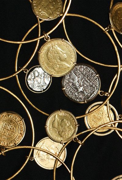 Vintage Fine Jewelry Set of 16 Coin Charm Bracelets, owned by Elizabeth Taylor - 2