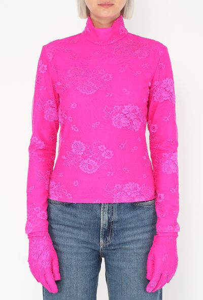 Balenciaga S/S 2022 Gloved Lace Top - 1