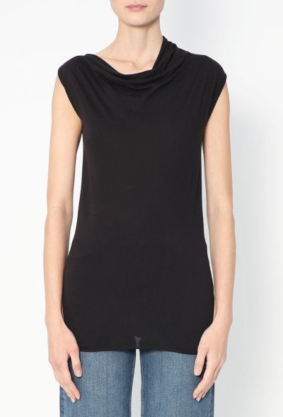 Rick Owens Draped Cowl-Neck Top - 1