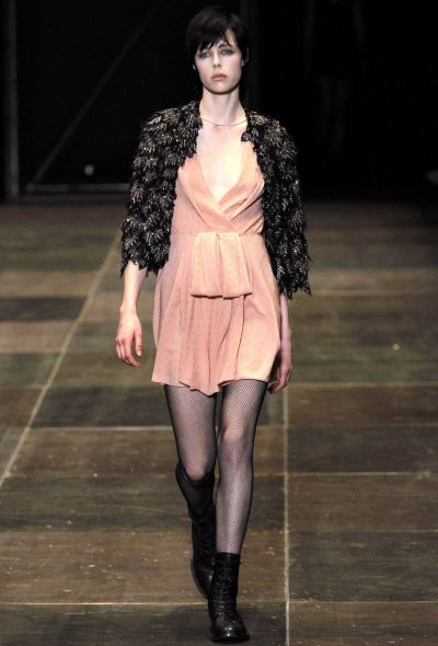 Saint Laurent F/W 2013 Draped Crêpe Dress - 2