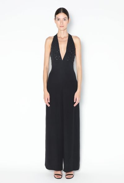 Chloé Embellished Crêpe Halter Jumpsuit - 2