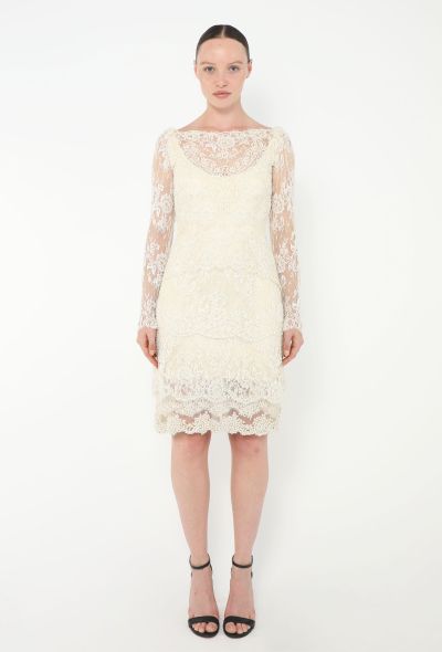 STUNNING Hand-Beaded Chantilly Bridal Dress - 2