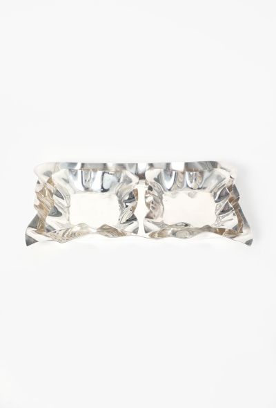 Dior '70s Scalloped Silver Tray Set - 2
