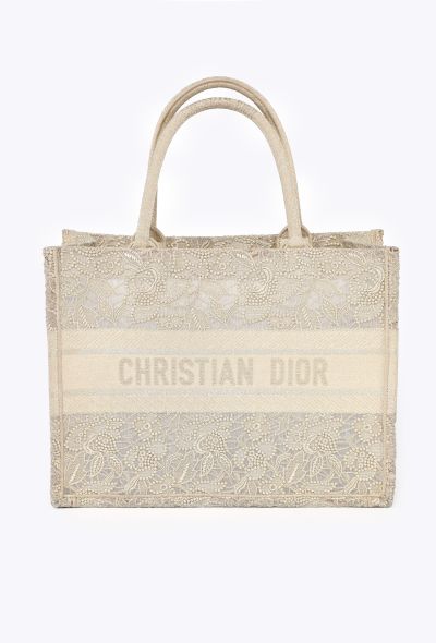 Dior Embroidered Macrame Medium Book Tote - 1