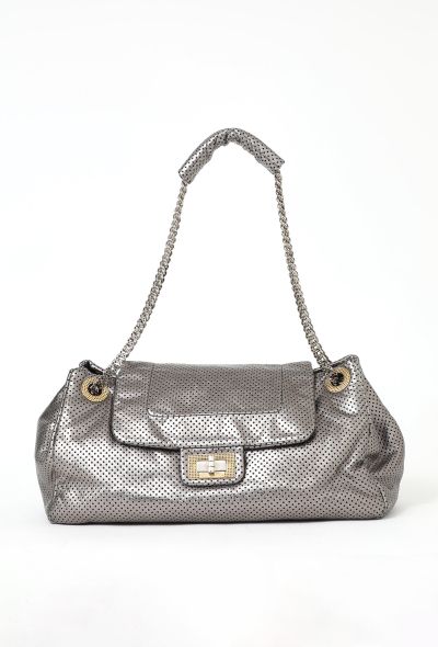 Chanel Metallic Perforated 2.55 Jumbo Bag - 1