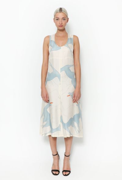 Céline F/W 2015 Wonderland Silk Slip Dress  reindeer print - 1