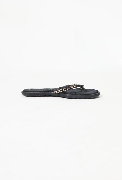 Chanel Chainlink 'CC' Slides - 2