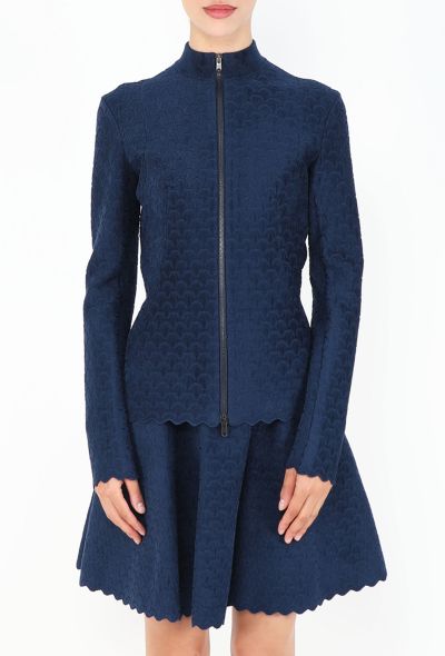 Alaïa Scalloped Chenille Skirt Ensemble - 2