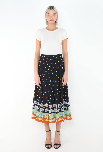 Gucci Pre-Fall 2016 Pleated Silk Skirt - 1