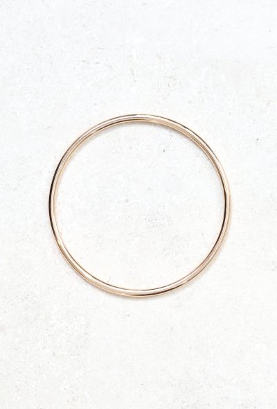 Vintage Fine Jewelry 18k Yellow Gold Bangle Bracelet – 1950s–1960s - 2