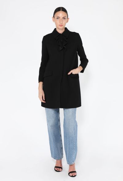 Miu Miu Crêpe Ruffle Coat, 2012 - 2