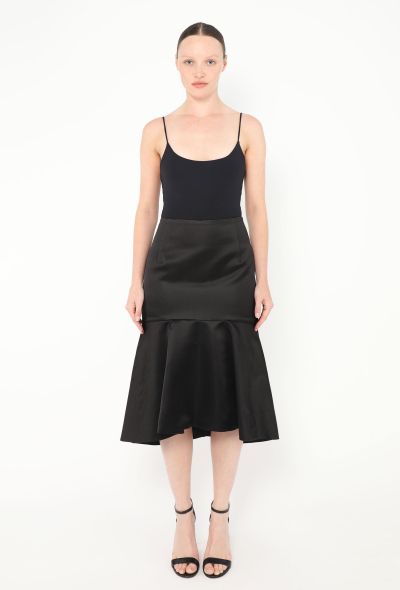 Balenciaga S/S 2019 Fluted Satin Skirt - 1