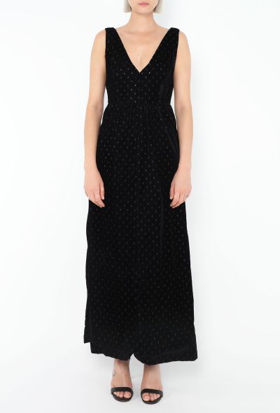 Courrèges 1960s Velvet Lamé Dress - 2