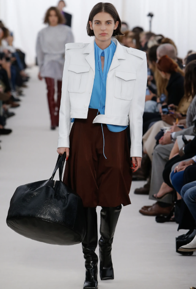 Balenciaga S/S 2017 Inverted Silk Blouse - 2