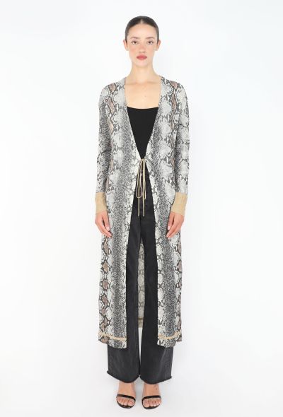 Roberto Cavalli Snake Print Jersey Kaftan - 1