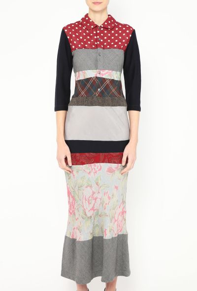 Comme des Garçons 2000 Fluted Patchwork Dress - 2