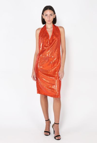 Bottega Veneta Mirror Sequin Halter Dress, S/S 2020 - 1