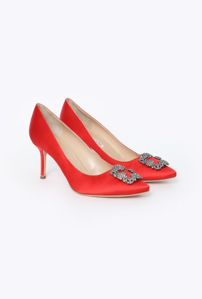 Manolo Blahnik Hangisi 70 Satin Pump - 2