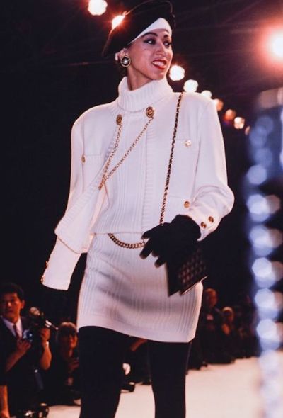 Chanel Double Medallion Chain Brooch, 1980s - 2