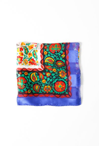 Saint Laurent Vintage Floral Print Scarf - 1
