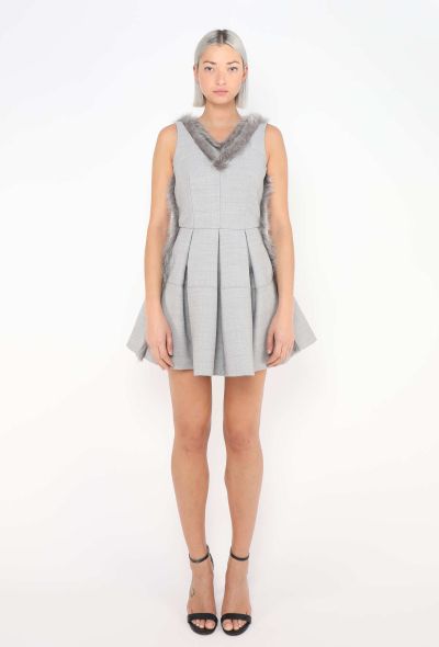 Loewe 2019 Fur Trim Babydoll Dress - 2