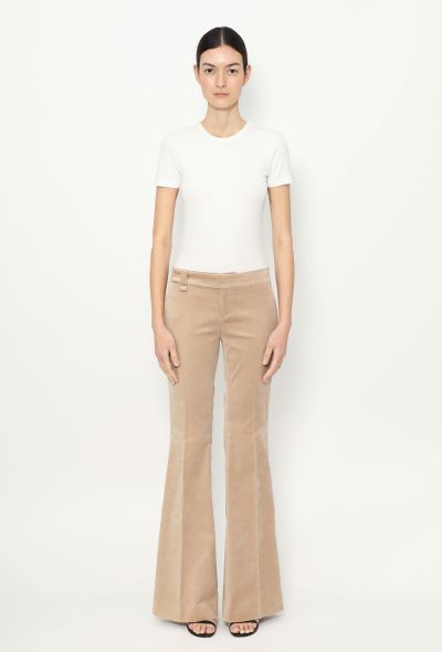 Gucci Early 2000s Flared Velvet Trousers - 1