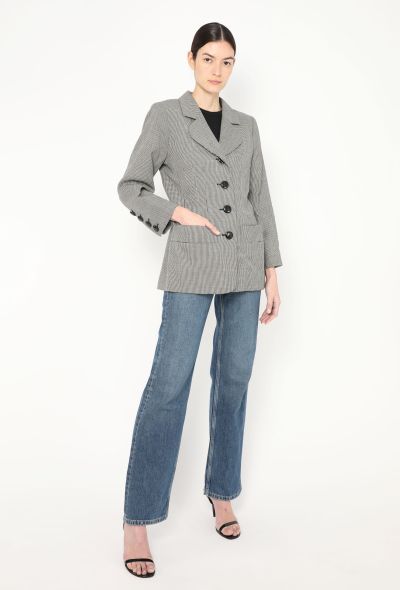 Saint Laurent 1990 Tailored Herringbone Blazer - 2