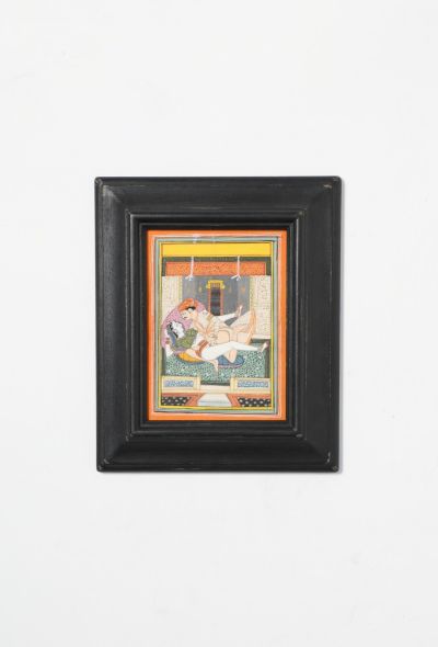 Vintage Objects & Decor Antique Kamasutra Watercolor Painting - 1