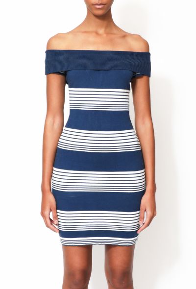 Alaïa 90s Off-Shoulder Bodycon Dress - 2