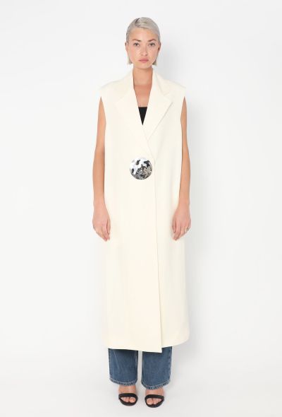Jil Sander Resort 2024 Hammered Silk Vest - 1