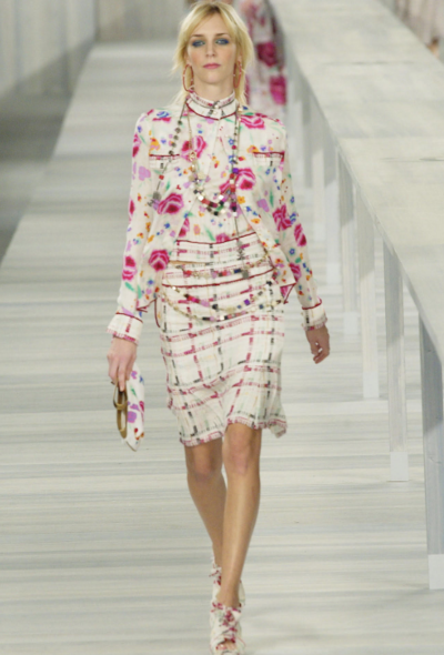 Chanel S/S 2004 Cotton Terrycloth 'CC' Skirt - 2